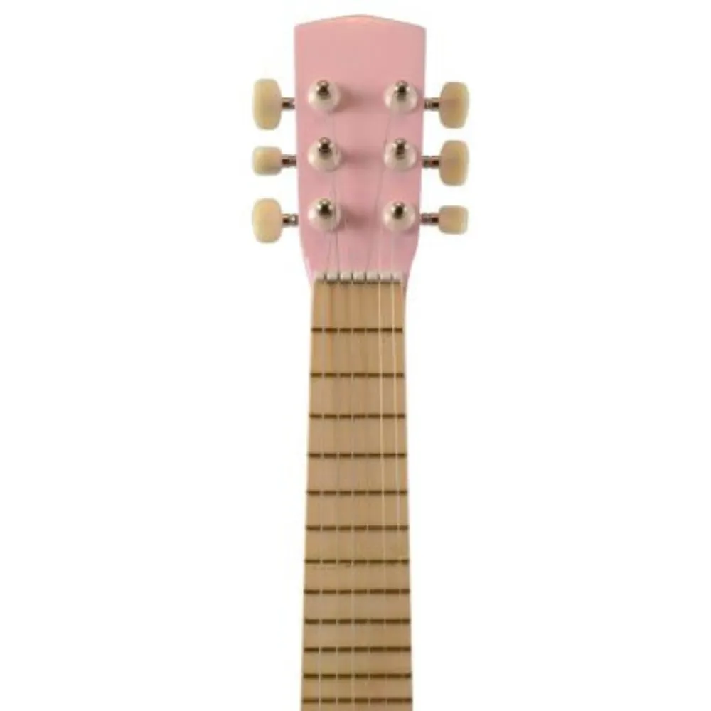 Wooden Guitar, 6 Strings, Pink