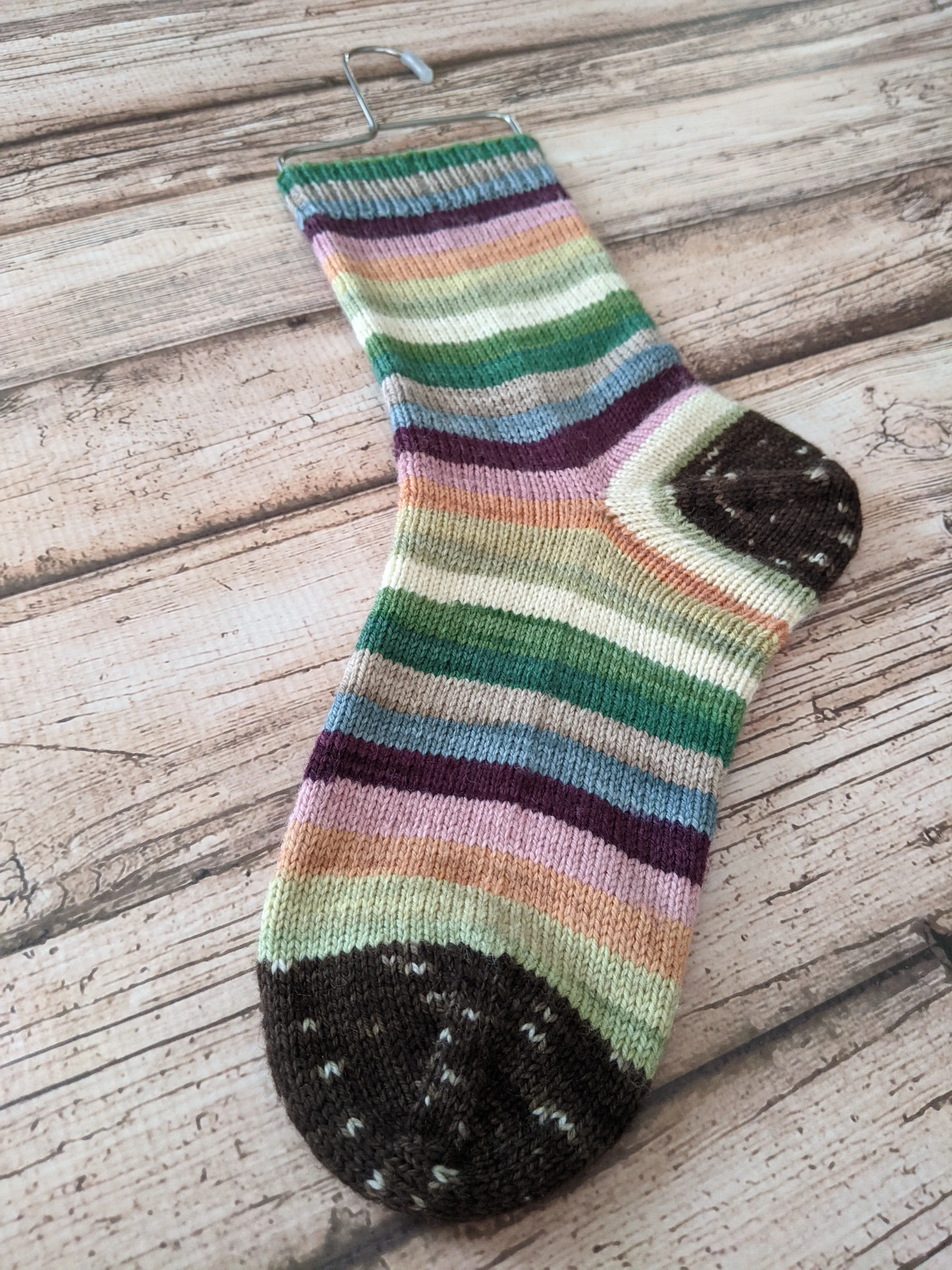 Woolens and Nosh Self Striping Sock