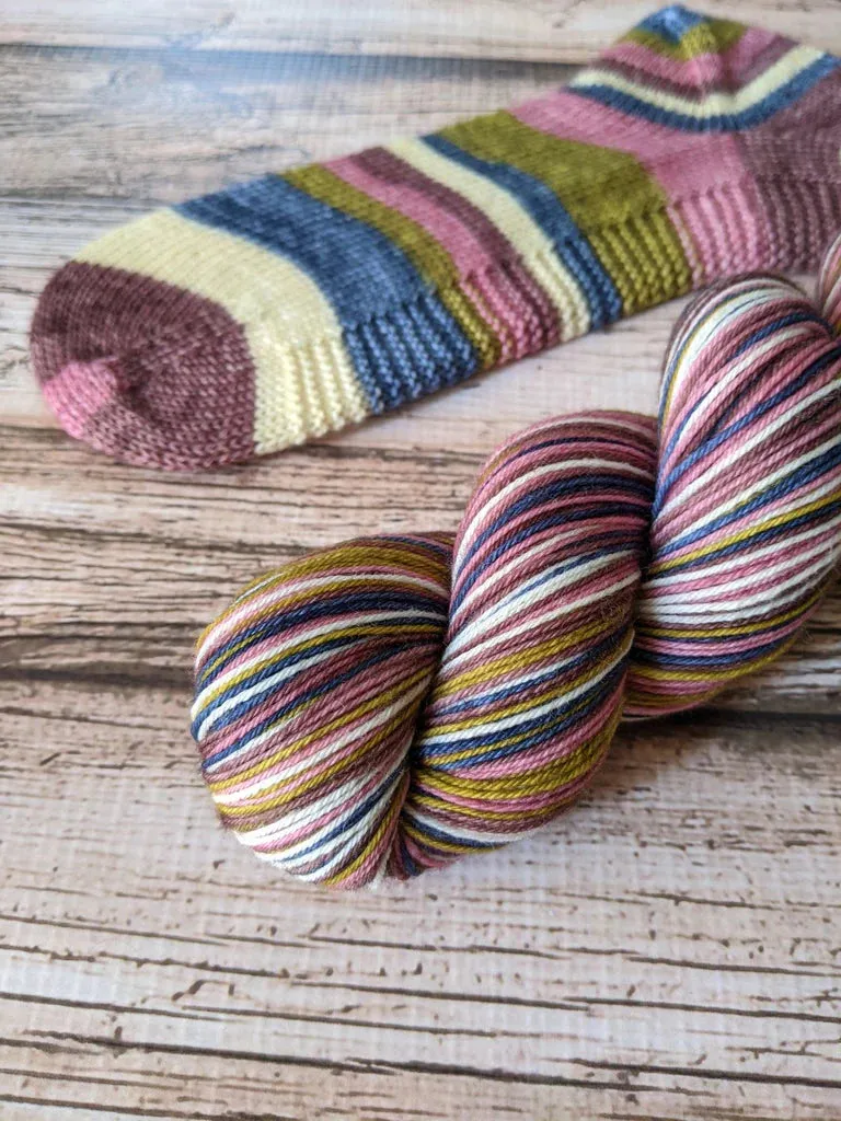 Woolens and Nosh Self Striping Sock