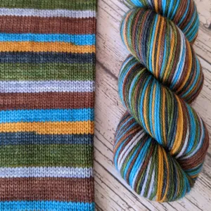 Woolens and Nosh Self Striping Sock