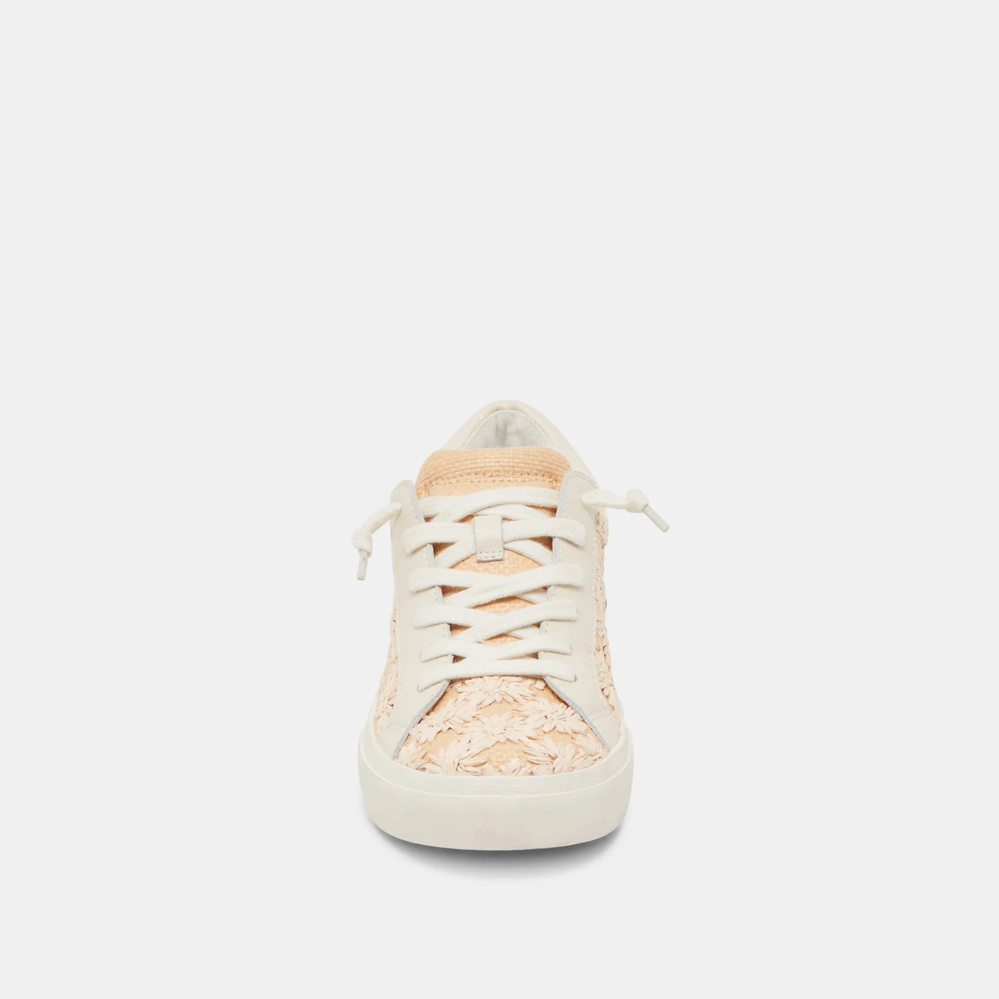 ZINA FLORAL SNEAKERS CREME FLORAL RAFFIA