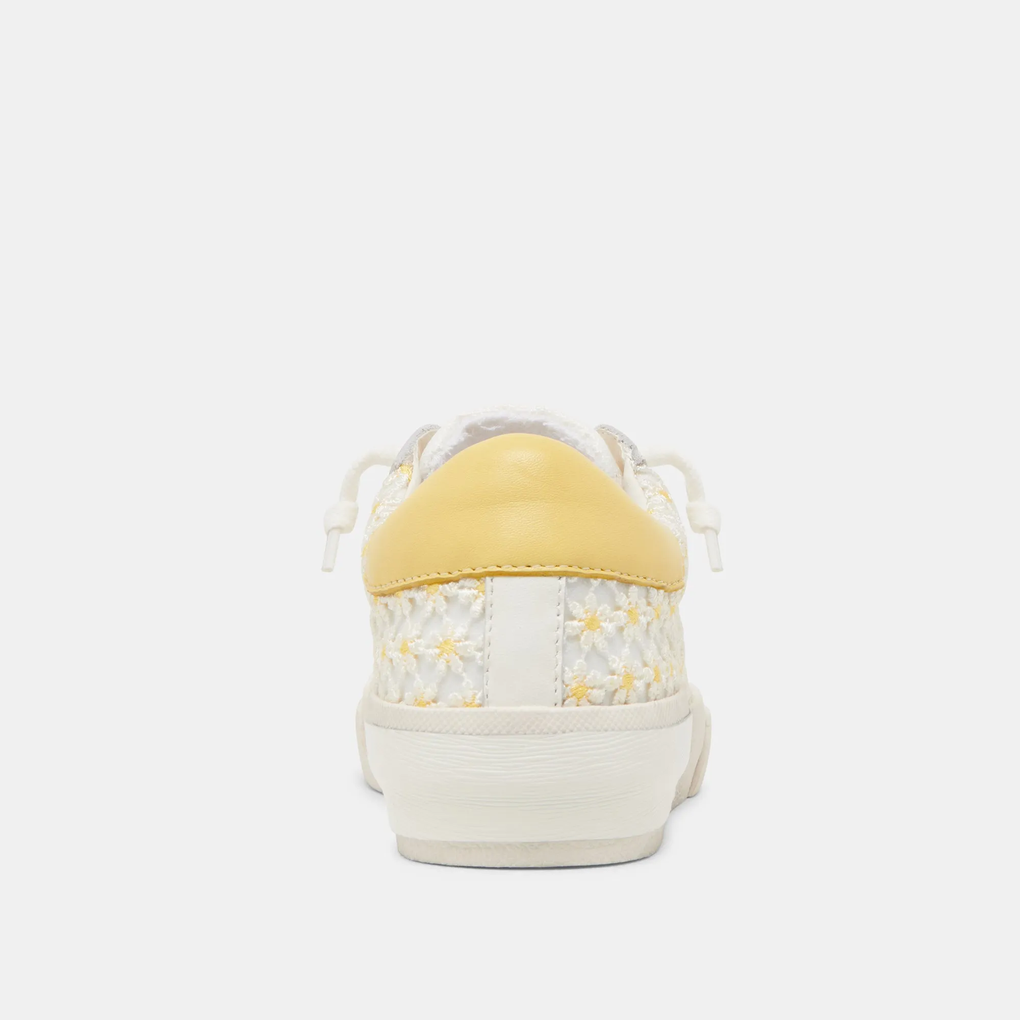 ZINA FLORAL SNEAKERS WHITE YELLOW FLORAL MESH