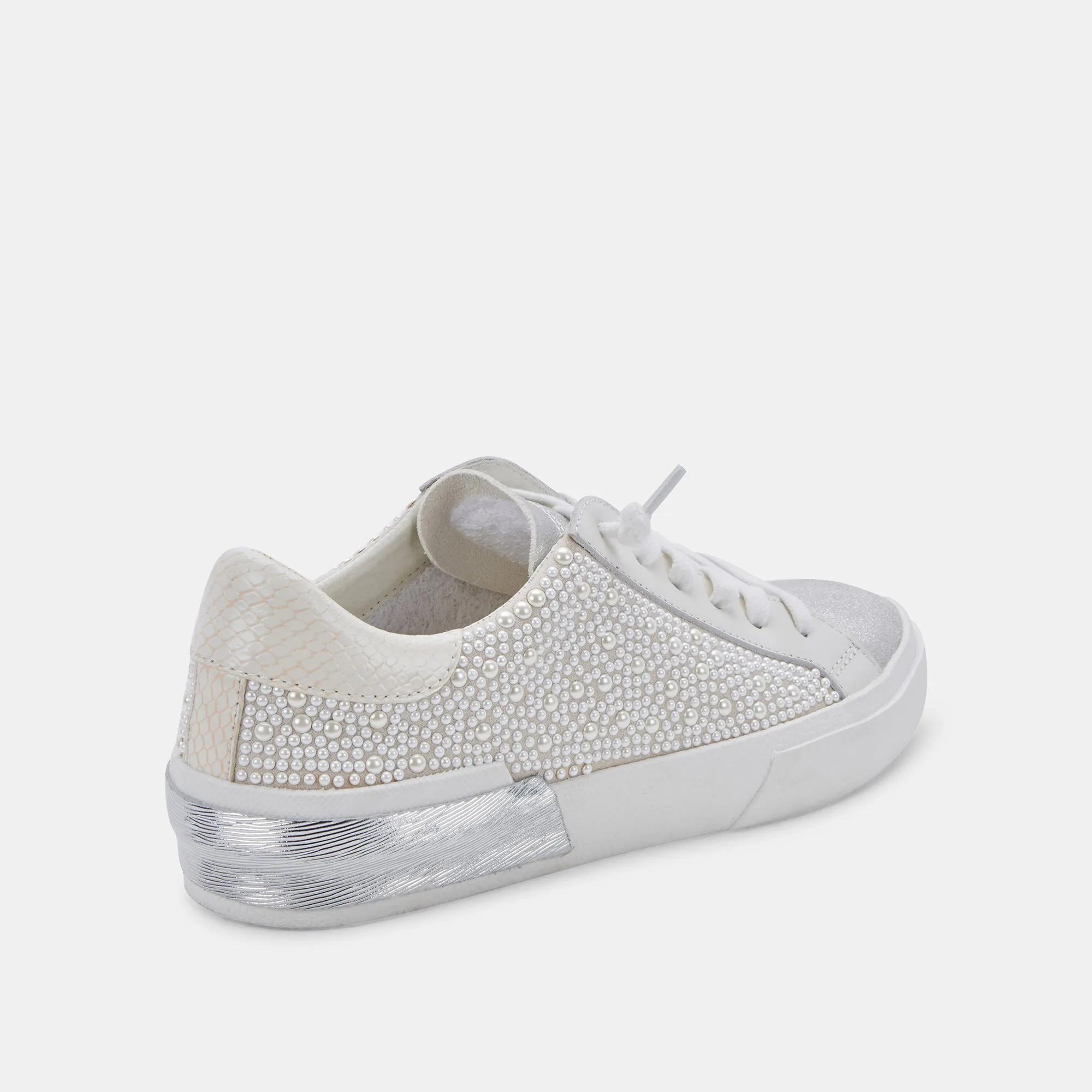 ZINA PEARL WIDE SNEAKERS VANILLA PEARLS