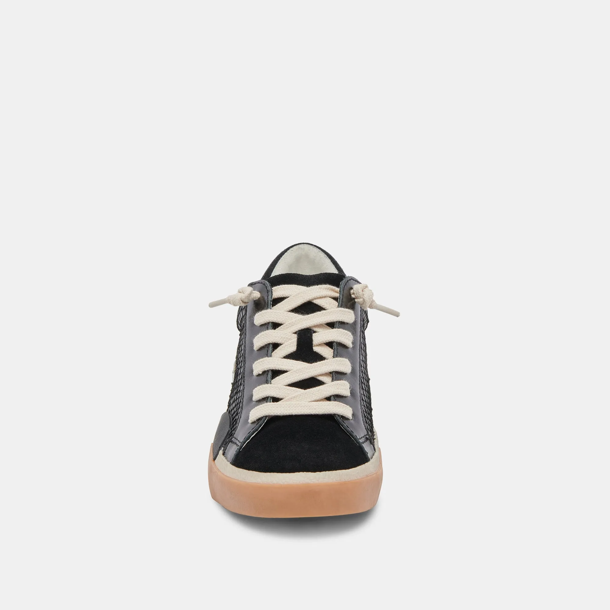 ZINA SNEAKERS ONYX EMBOSSED LEATHER