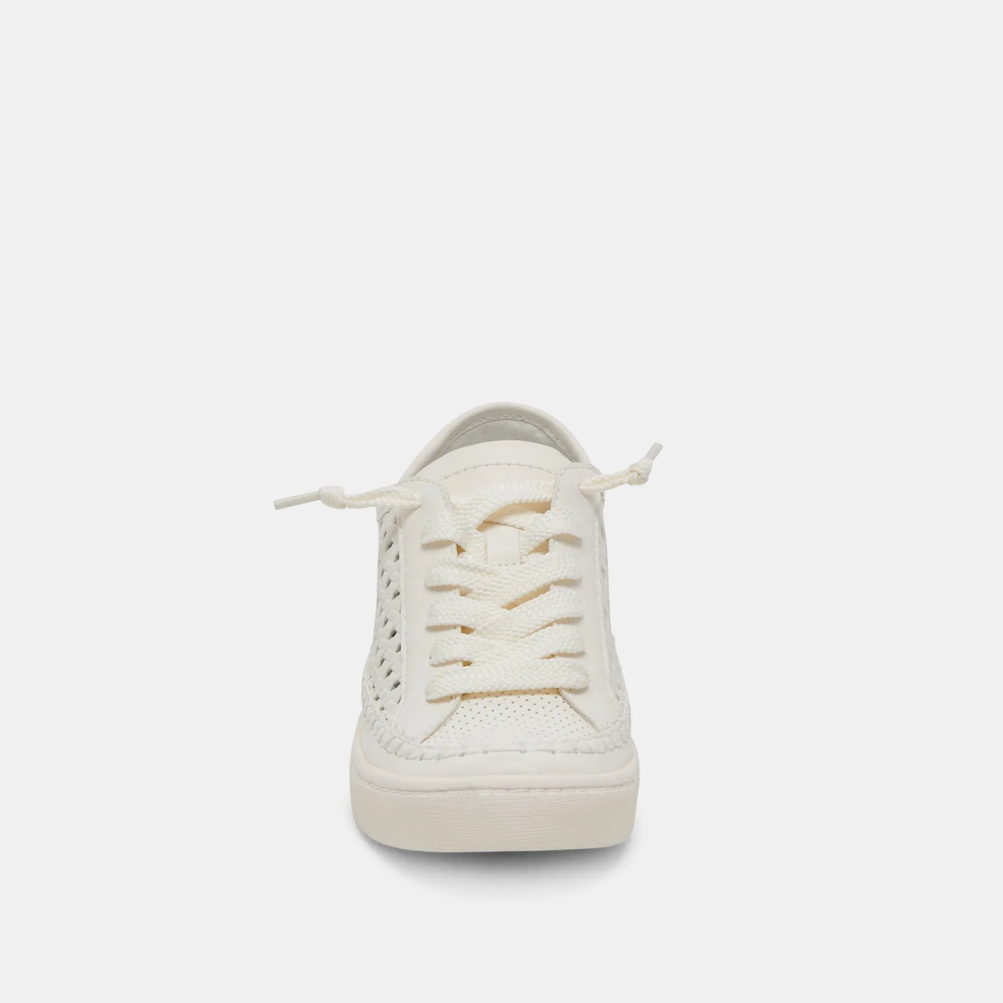 ZOLEN SNEAKERS WHITE PERFORATED LEATHER