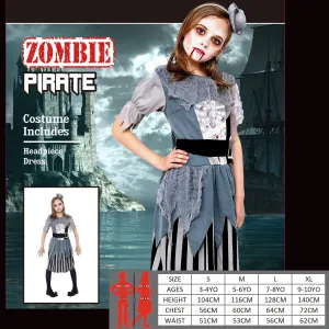 Zombie Pirate Girl Costume